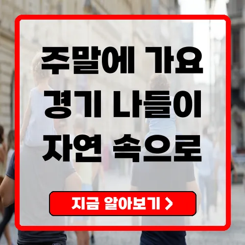 경기도 주말 갈만한 곳 베스트 10